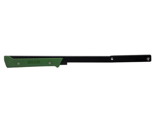 *Surface Blemish* BOREAL24 - Black Frame, Green Handle, Aggressive Blade